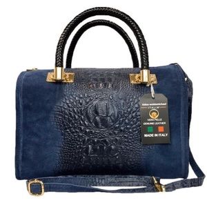 Kidus woldemichael made in Italy leather satchel